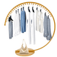thumbnail image 2 of Perchero Colgador Organizador Exhibidor Ropa Circular Dorado, 2 of 6