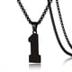 thumbnail image 1 of 1pc Stylish Stainless Steel Men's Athletes Number Pendant Necklace - Perfect for Baseball, Basketball, and Football Teams - Long Chain Necklace with Sports Number - Ideal Gift for Boys, 1 of 5