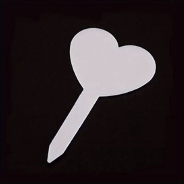 50/100pcs Heart-Shaped Plant Markers - Brighten Up Your Garden with Multicolor Labels!