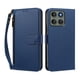 thumbnail image 1 of Funda Tipo Billetera para Motorola Moto Edge 60 pro con Soporte y Bolsillo con Cierre Azul profundo, 1 of 1