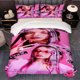 thumbnail image 1 of 3pcs (G)I-DLE Song Yuqi Fashion Theme Korean Style Ins Style Printed Bedding Three-Piece Set Duvet Cover Pillowcase Set, 1 of 5