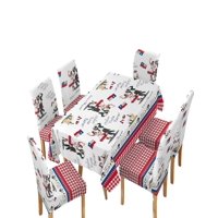Genérico - Mantel Mas 6 Fundas De Sillas Fechas Patrias 140X220Cm 06
