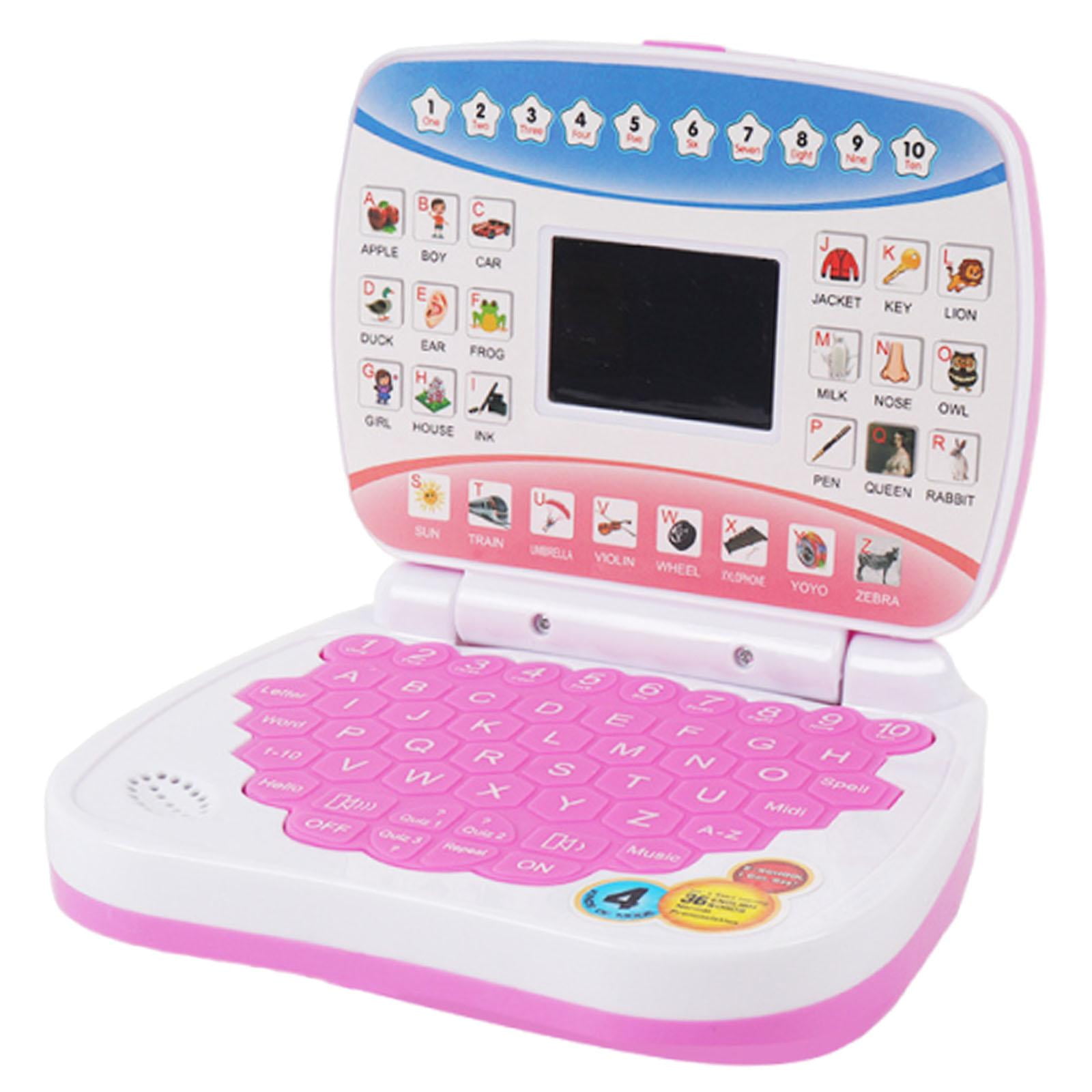 Magideal - Tableta De Aprendizaje Para Niños, Juguete Educativo Para Niños, Portátil, Juego De Estudio Portátil, Computadora Portátil, Educación Temprana Para Ni Rosa