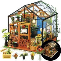 Kit De Casa En Miniatura Rolife Greenhouse Cathy'S Con Muebles