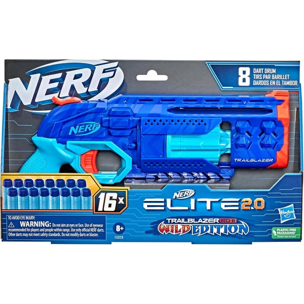 Blaster Nerf Elite 2.0 Trailblazer RD8 Wild Edition 8 Dardos | Lider