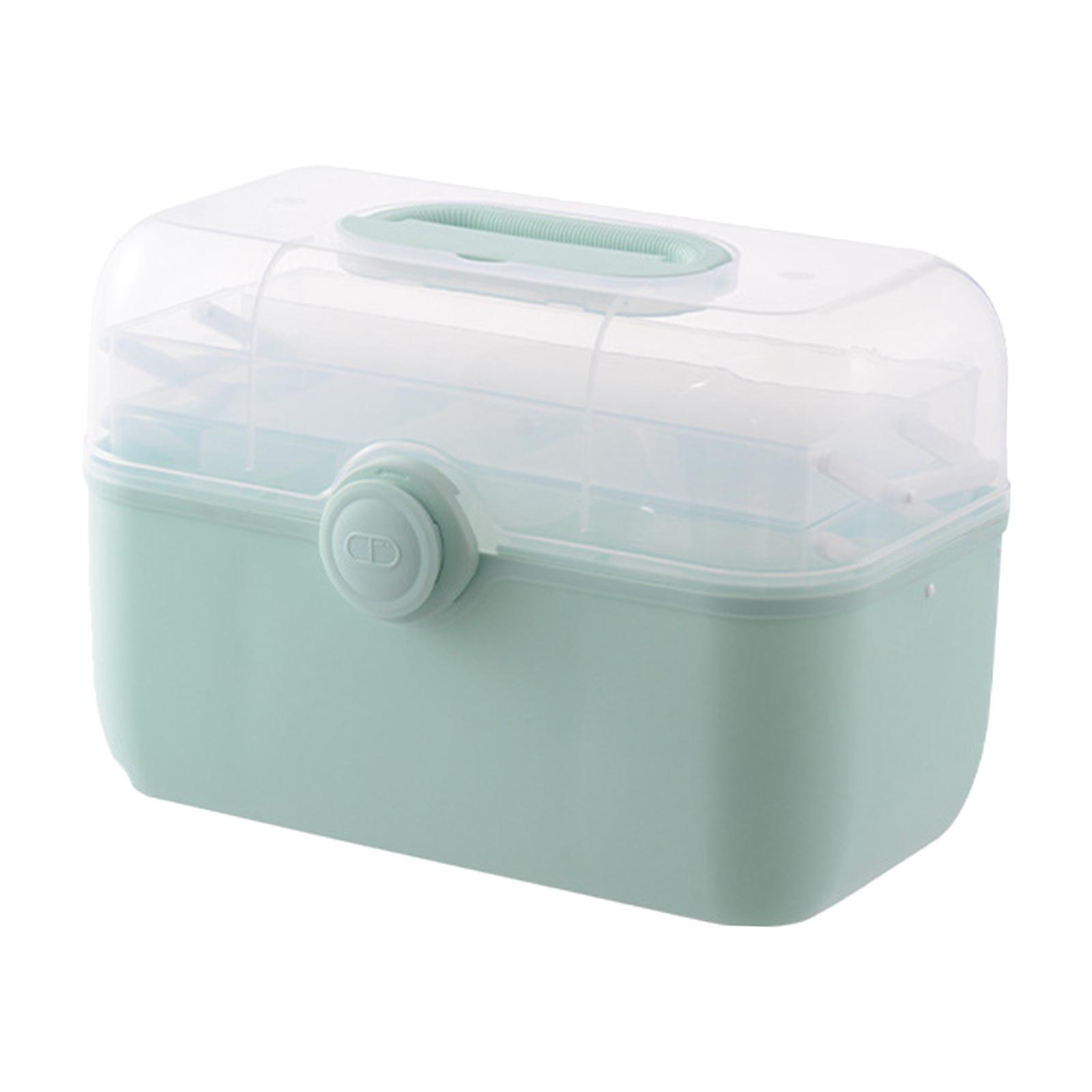 Ioensy - Caja De Almacenamiento De Medicamentos Multiusos Familia Duradera Para Viajes Senderismo Lugar De Trabajo S