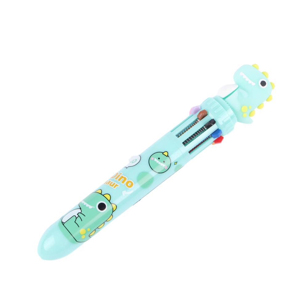 Homewell - Lapiz Diseño Dinosaurio 10 En 1 Celeste