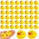 thumbnail image 1 of Juguetes de baño con forma de pato de goma LOUHUA, 50 unidades, minipatos para niños, 1 of 7