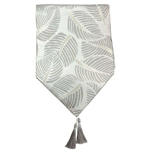 Oem - Mantel Camino De Mesa Tela Diseño Hojas 180X33Cm 1