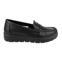 Mocasín New Walk Plataforma Confort Negro