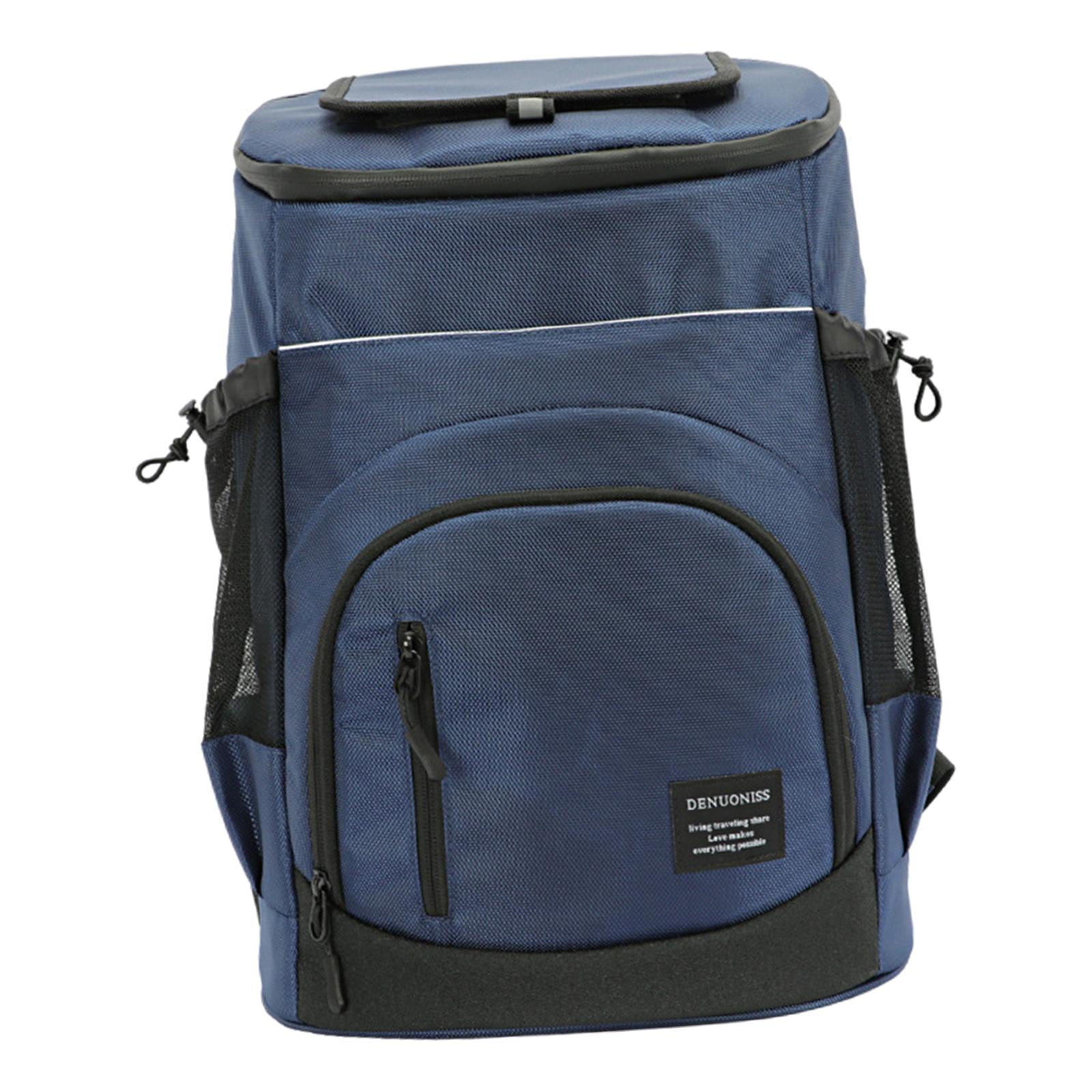 Ioensy - Picnic Cooler Bag Mochila Botella De Vino Con Aislamiento Picnic Cool Carrier Bag Azul Oscuro
