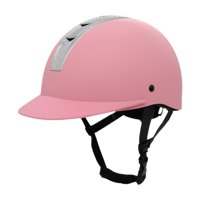 Magideal - Casco De Montar, Equipamiento Para Caballos, Casco De Bicicleta, Verano, Equipo De Protección Ligero, Gorro De Montar Moderno, Cómodo Y Transpirable M Rosa