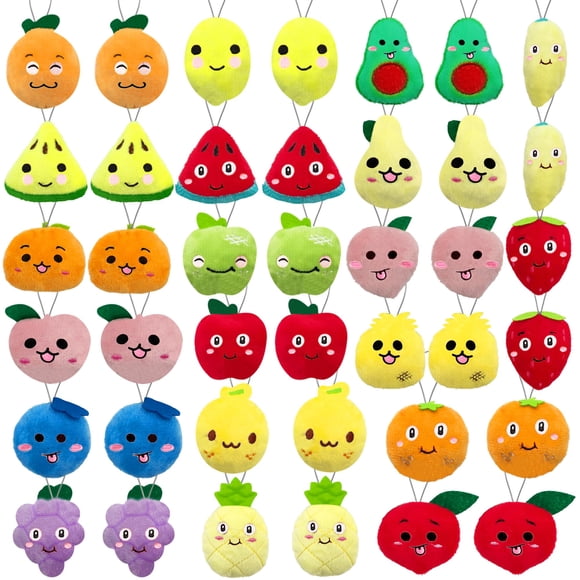 Juguete de peluche XIPEGPA Mini Fruit, 40 unidades, para regalos de fiesta para niños