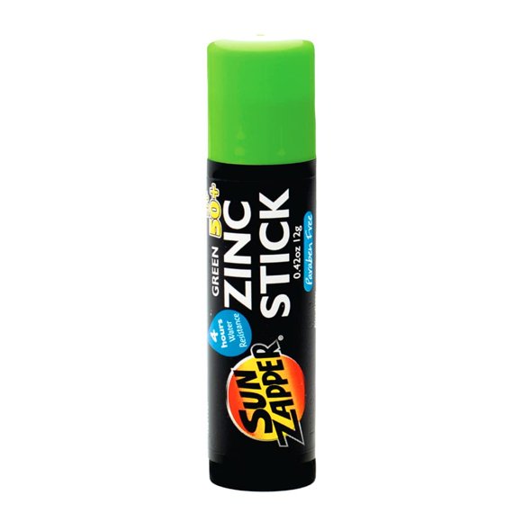 Barra de protector solar Sun Zapper 12 g SPF 50+ mineral verde