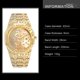 thumbnail image 2 of Reloj de Cuarzo Lujoso con Pedrería - Reloj Elegante para Hombre para Vestir en Fiestas, Perfecto para Uso Diario y Ocasiones Especiales, 2 of 15