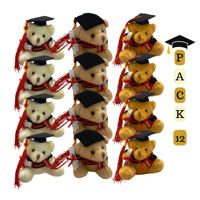 Genérico - Pack 12 Ositos Surtidos Graduación Obsequio Regalo