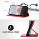 thumbnail image 3 of Funda Cartera Fibra de Carbono para iPhone 16 con Soporte y Cierre Magnético Rojo, 3 of 6