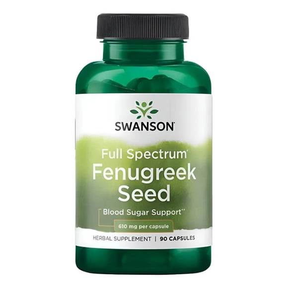 Swanson Fenugreek Seed Fenogreco 610mg 90cap Swanson No Aplica