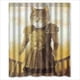 thumbnail image 1 of Cortina de ducha con diseño de gatos vintage y ganchos, tamaño 60 x 72 pulgadas, 1 of 3