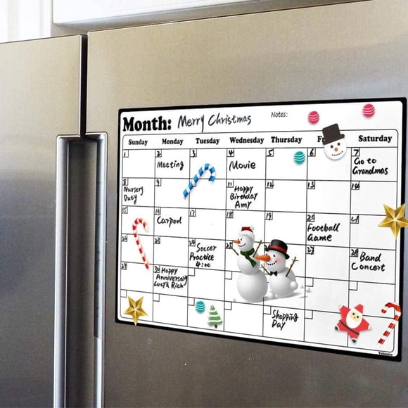 Calendario Para Nevera Pizarra Blanca Con Forma De Volcán 43 Cm X 30 Cm Magnética