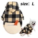 thumbnail image 2 of Abrigo de invierno acogedor para perros, chaqueta cortavientos para perros, estilo británico, a cuadros, para clima frío., 2 of 5
