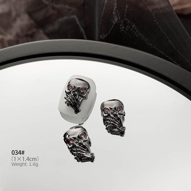 Personalized Nail Art Accessories Not Easy To Break Alloy Nail Art Crow Heart Cross Health & Beauty Cross Nail Art Jewelry