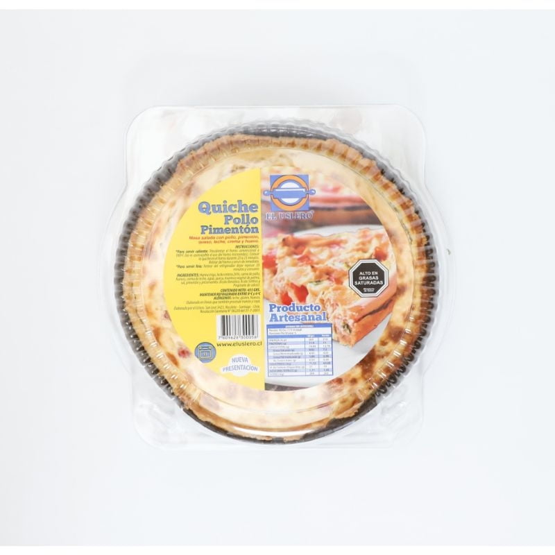 Quiche Pollo Pimentón 455 gr El Uslero