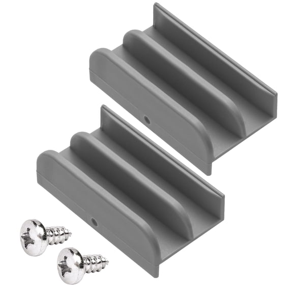 Guía inferior para puerta corrediza de ducha VYH M6219 (gris), paquete de 2