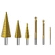 thumbnail image 3 of Conjunto de brocas revestidas de titanio de 6 piezas, que incluye brocas de paso de 3 tamaños y brocas de torsión de 3 tamaños para la metalurgia, la madera, 3 of 3