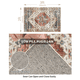 thumbnail image 3 of Tapetes Suaves De Área 2x3 Lavables Antideslizantes Boho Pequeñas Tapetes De Piso Para Entrada Para Sala De Estar Dormitorio Tapete De Estilo Vintage Estilo Granja Para Cocina Morado Oscuro Durazno, 3 of 7
