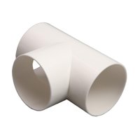 Magideal - Conector De Acoplamiento De Tubería De Pvc Para Instalación De Tuberías De Pvc En T, Fácil Instalación, Reemplaza El Codo De 3 Vías Para Accesorios De Forma De T Diámetro 15 Cm