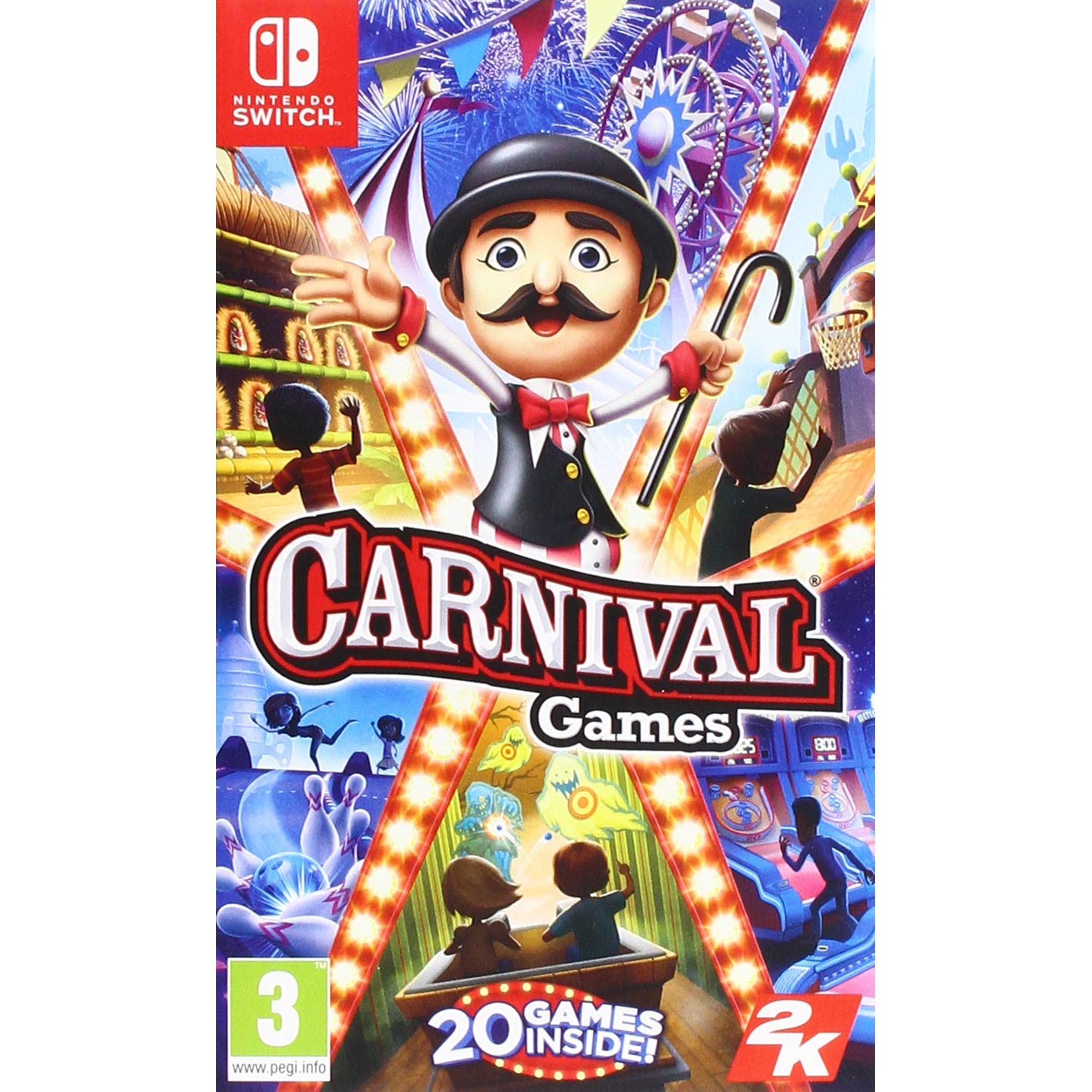 Videojuego 2k Carnival Games Nintendo Switch 20 Mini Juegos