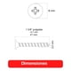 thumbnail image 4 of 5 Caja Tornillo Volcanit Wisefix P/fina Zincado 6x1 5/8 500u, 4 of 7