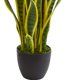 thumbnail image 3 of Planta de seda artificial casi natural Sansevieria de 66 cm, color verde, 3 of 6