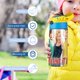 thumbnail image 5 of Con Faldas y a lo Loco Botella de Agua con Tapa Pop Top de Un Toque, Acero Inoxidable, a Prueba de Fugas, para Deportes, Botella Infantil azul 12 oz, 5 of 6