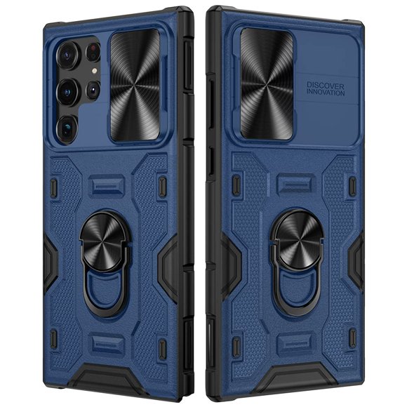 Funda VEGO compatible con el Galaxy S22 Ultra de 6.8 pulgadas 2022, color azul