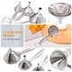 thumbnail image 3 of Set de embudos YEVIOR 3 en 1 de acero inoxidable para cocina, 3 of 7