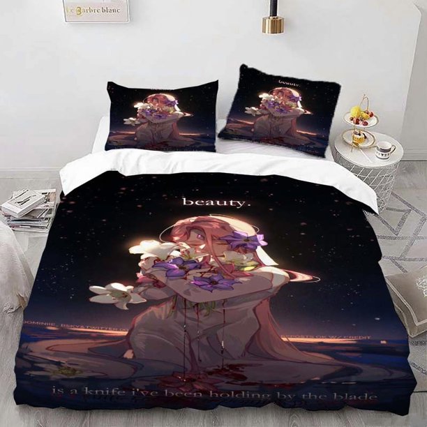 Beauty is the Blade Themed Bedding Set Duvet Cover and Pillowcase Set Soft and Comfortable for All Seasons