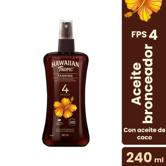 Aceite Bronceador Hawaiian Tropic Spray Fps4