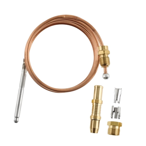 Conjunto de reemplazo de termopar accesorio profesional de cobre para quemador de control de termostato para calentadores de agua lugares para incendi 150 centímetros
