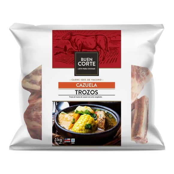 Cazuela de Vacuno Congelada, 1,0 kg