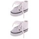thumbnail image 1 of 2 Pares De Zapatos De Lona Con Cordones Para Accesorios De Mu?ecas 1/4 BJD Blanco, 1 of 3