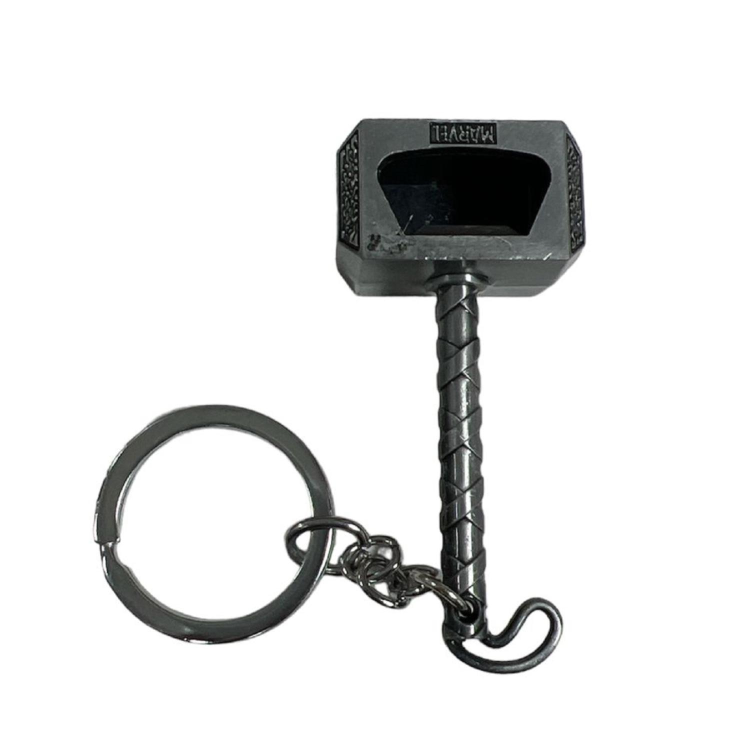 Total Click - Llavero Metalico Premium Martillo De Thor Mjolnir Con Destapador
