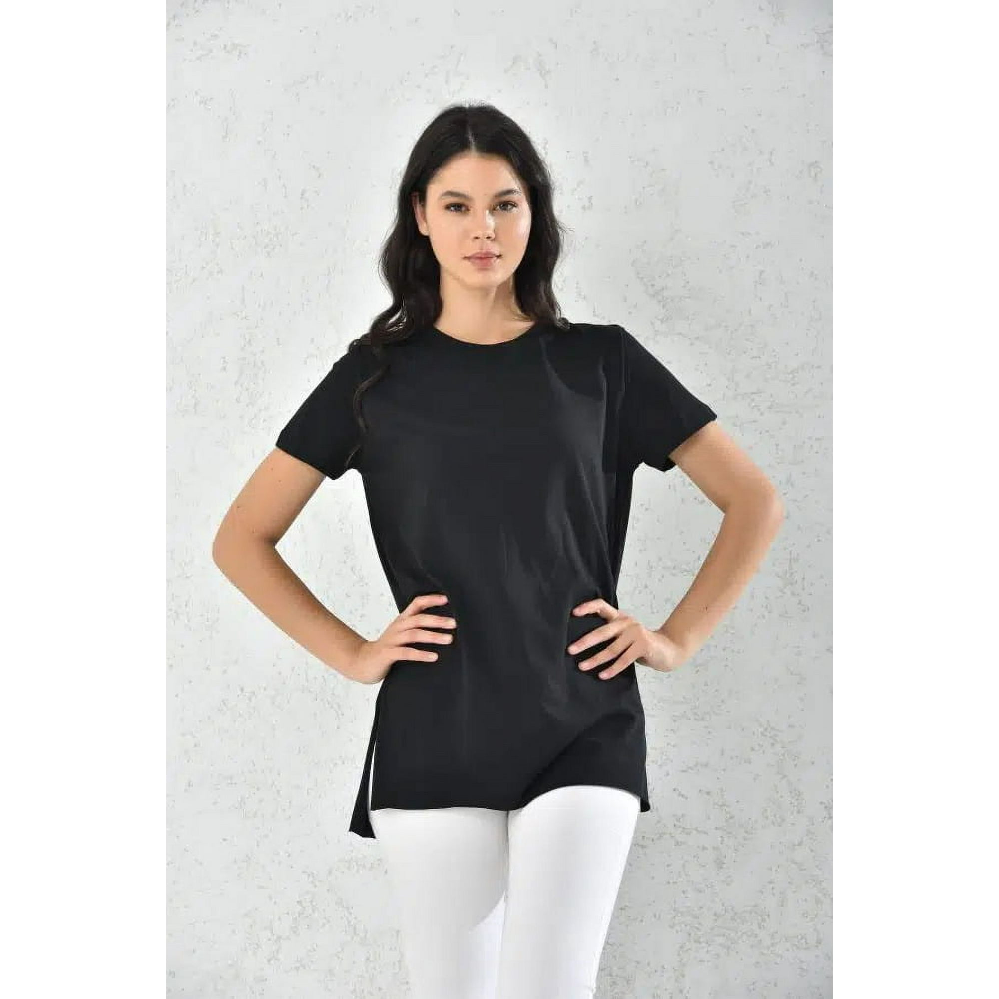 Home Fashion - Polera Mujer Negro Manga Corta Talla M