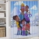 thumbnail image 5 of Cazadores del clima-theme 4-Piece Shower Curtain Set with Rugs, Waterproof Bathroom Decor Set Includes Bath Mat, U-Shaped Rug, Toilet Lid Cover and Curtain with Hooks, 5 of 6