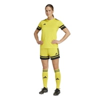 Pantalones Cortos Adidas Squadra 25 Soccer Para Equipo Femenino Amarillo/Negro