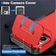 thumbnail image 5 of Funda Resistente para iPhone 17 Pro Max con Tapa Deslizante y Protección Militar Rojo, 5 of 6