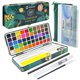 thumbnail image 1 of Set de pinturas de acuarela Artecho 50 colores con papeles y pinceles, 1 of 7