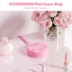 thumbnail image 2 of Regleta de alimentación NTONPOWER rosa, 3 enchufes, 2 USB-C, 2 USB-A, 10 pies, 2 of 9
