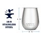 thumbnail image 2 of Vaso de vino YETI Rambler, 300 ml, con aislamiento al vacío, blanco, 2 of 6